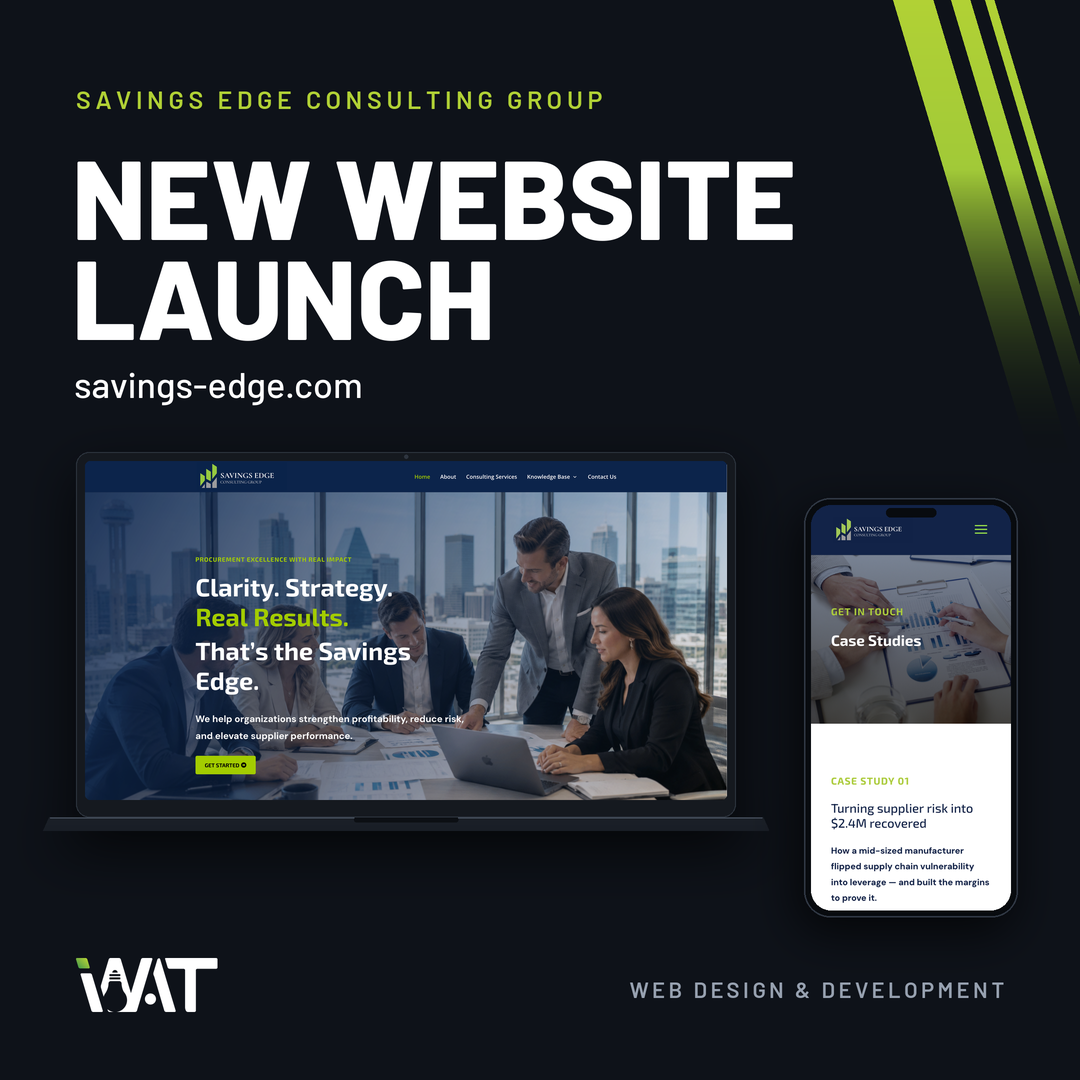 NEW SITE LIVE: Savings Edge Consulting Group!